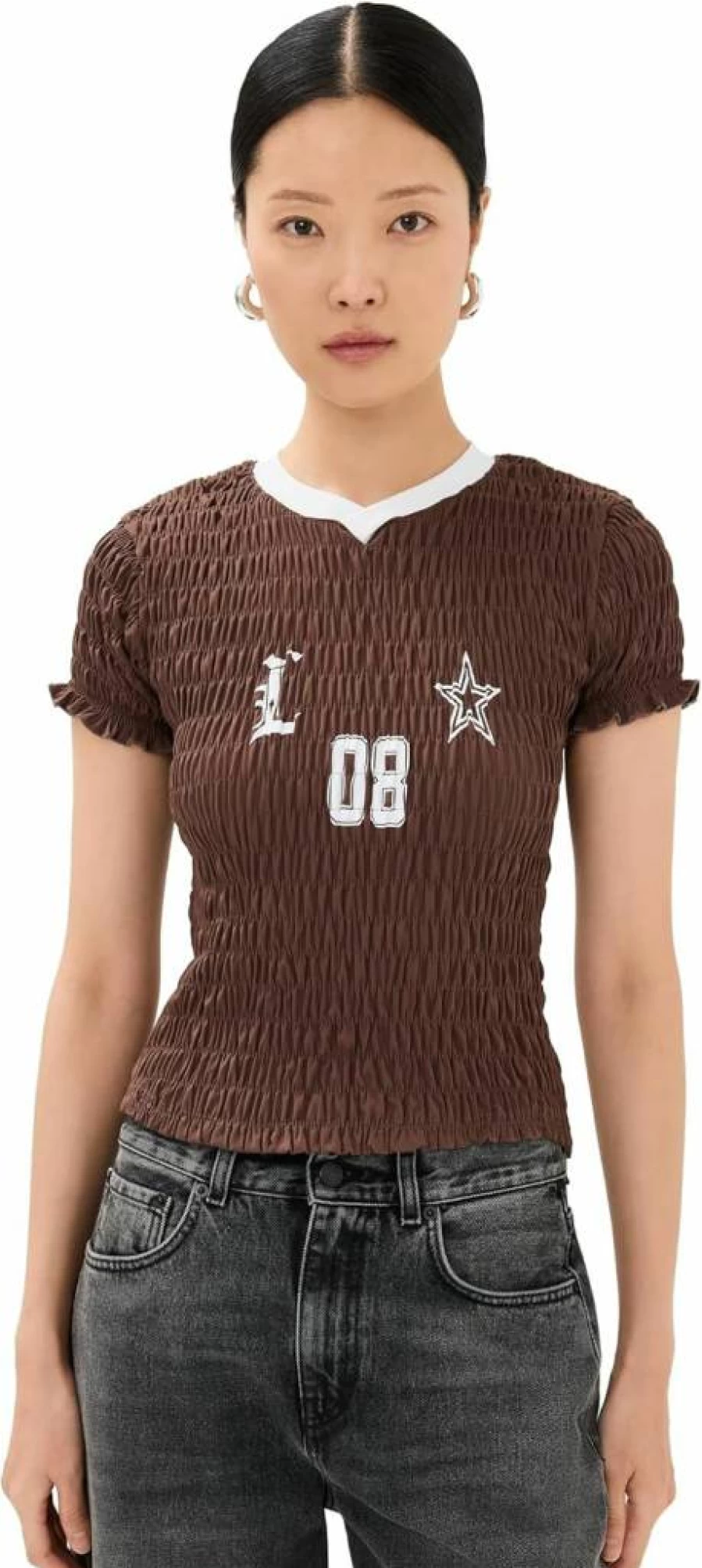 Lioness Women's Scrunch Spectator Top - Stylish & Trendy Blouse for Fashionable Outfits