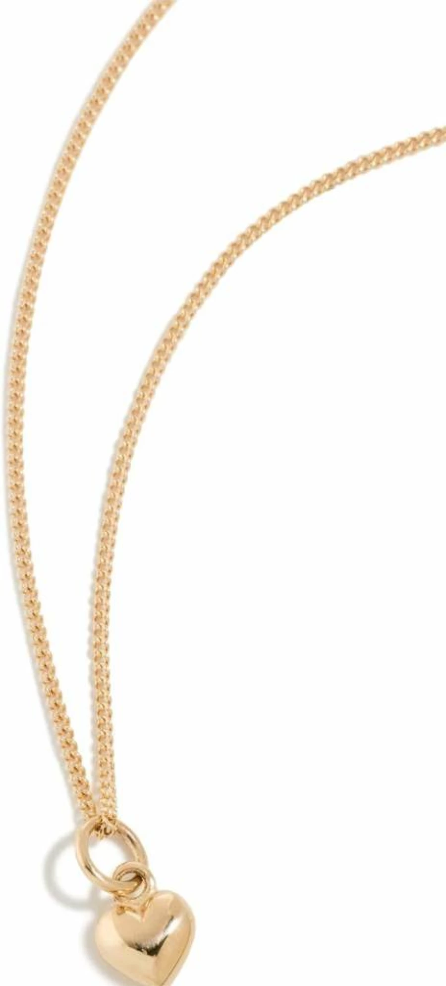 Ariel Gordon Jewelry Petite Puffed Heart Charm Necklace for Women - Dainty Gold or Silver Pendant