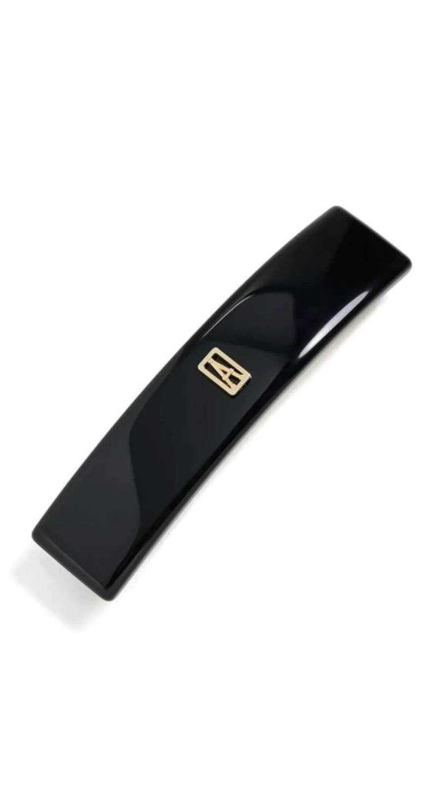Alexandre de Paris Women's Noir Black Barrette Hair Clip - One Size Elegant French Hair Accessory