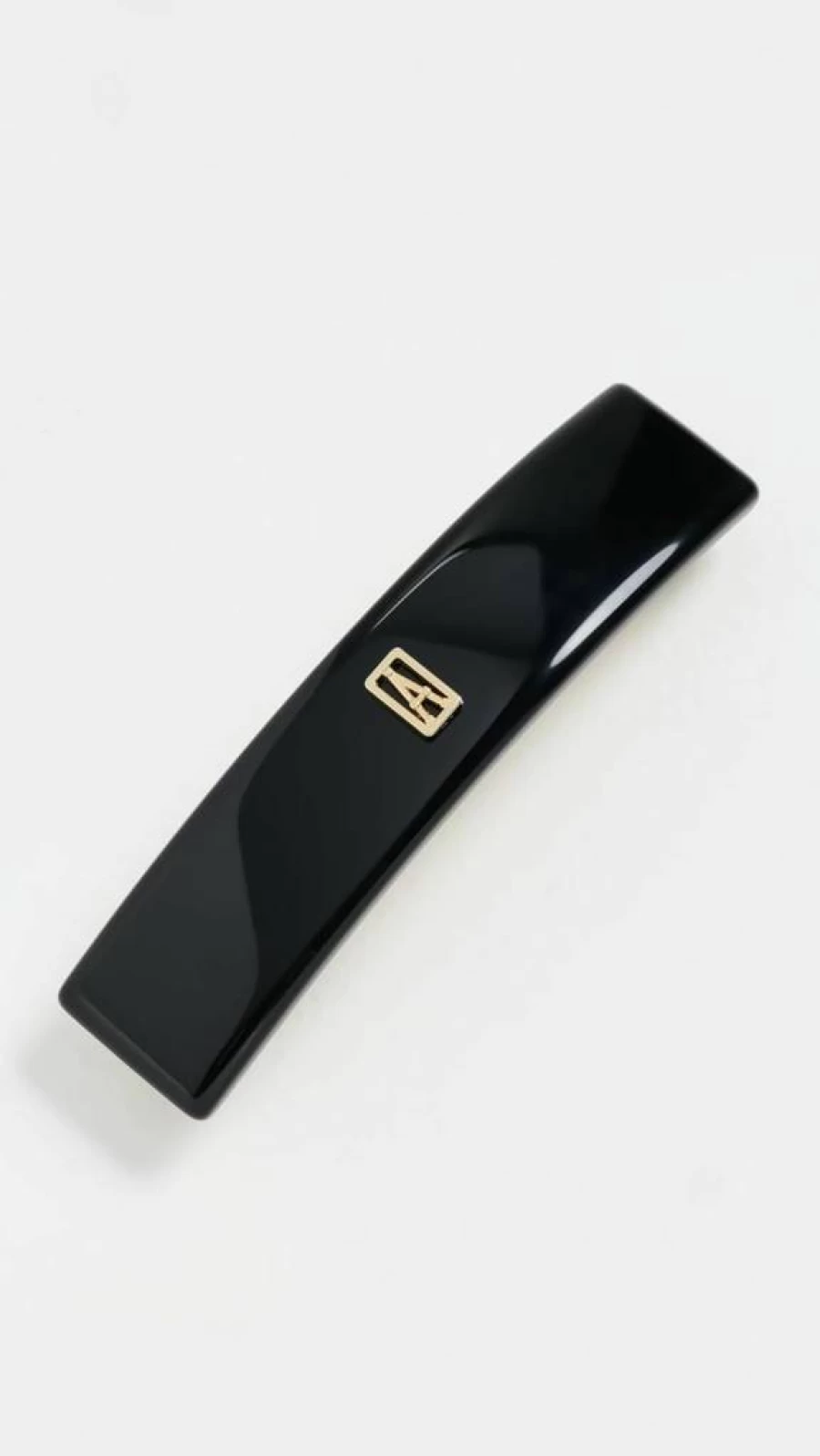 Alexandre de Paris Women's Noir Black Barrette Hair Clip - One Size Elegant French Hair Accessory