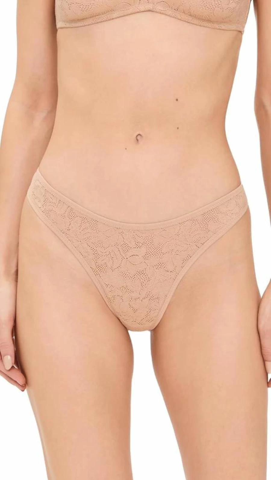 Eberjey Women's Eco-Friendly Soft Stretch Recycled Lace Thong Underwear - Comfortable Sustainable Panties