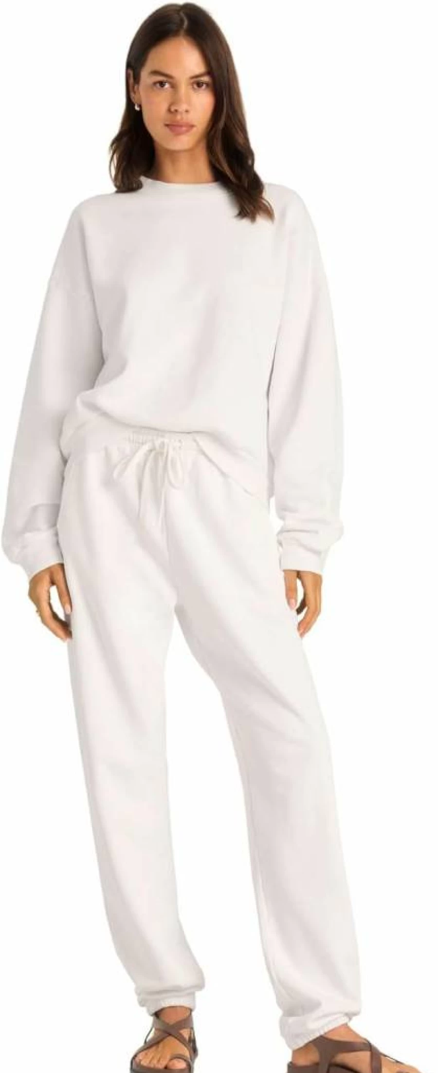 Vitamin A Women's French Terry Crewneck Sweatshirt - Dawn Relaxed Fit Casual Pullover