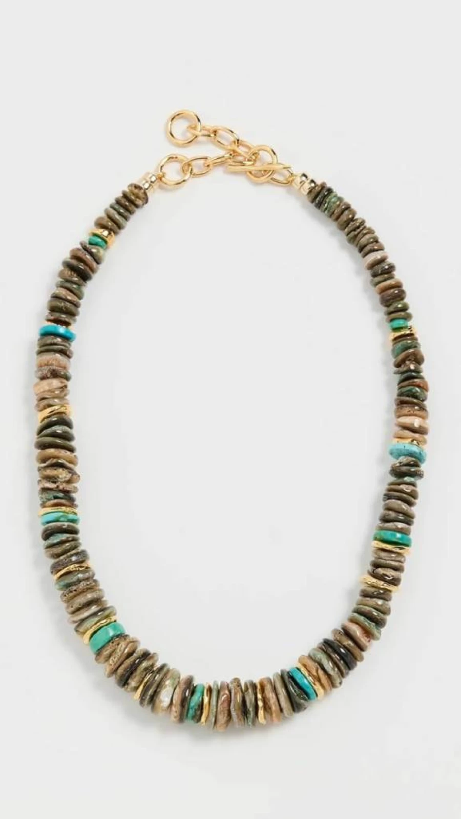 Lizzie Fortunato Women's Sand and Sky Statement Necklace - Boho Beach Jewelry