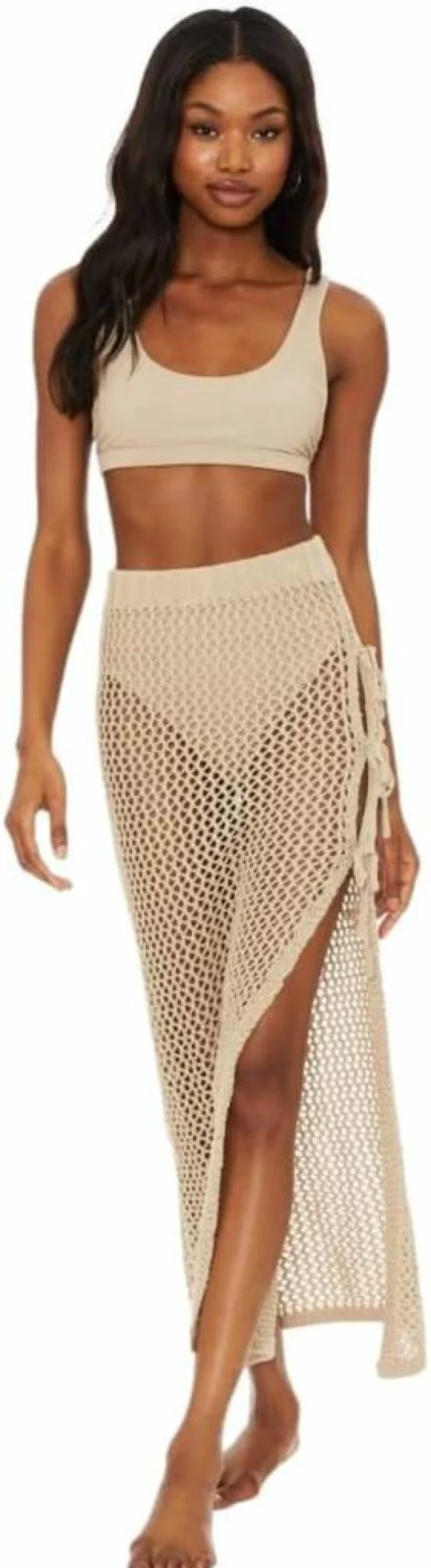 Beach Riot Women's Deborah High-Waisted Beach Skirt - Flowy Summer Skirt with Side Slit for Women