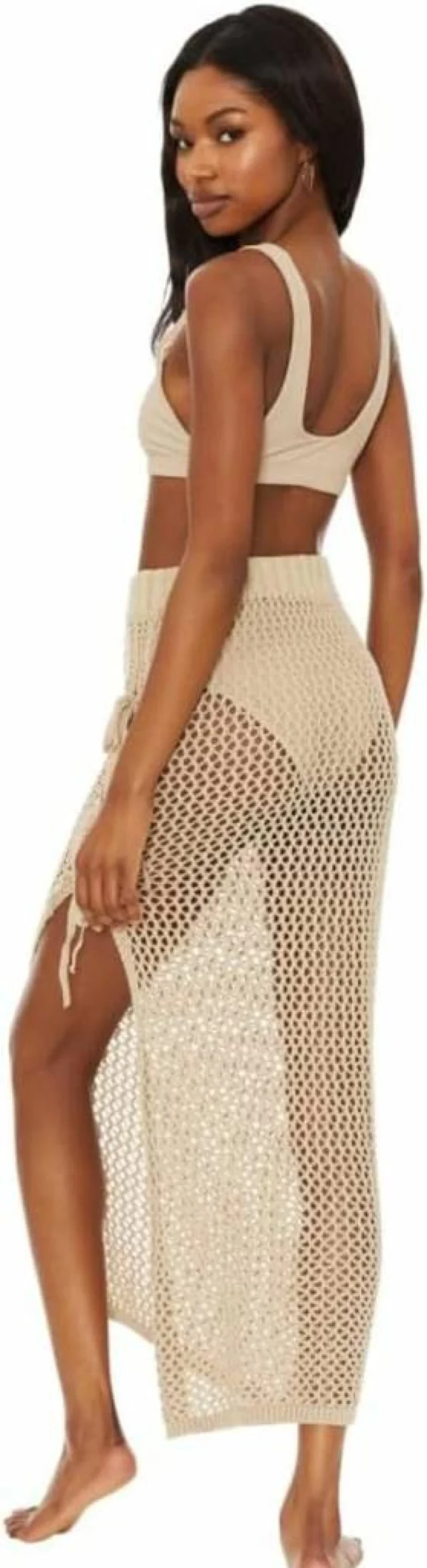 Beach Riot Women's Deborah High-Waisted Beach Skirt - Flowy Summer Skirt with Side Slit for Women