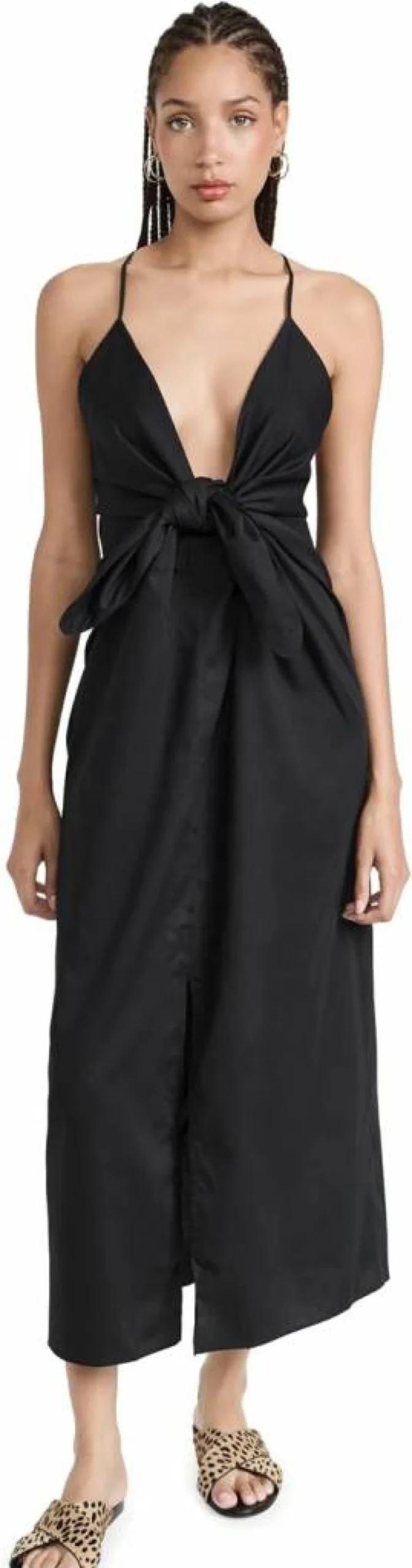 Mara Hoffman Women's Lolita Deep V-Neck Flowy Maxi Dress - Elegant Long Summer Beach Gown