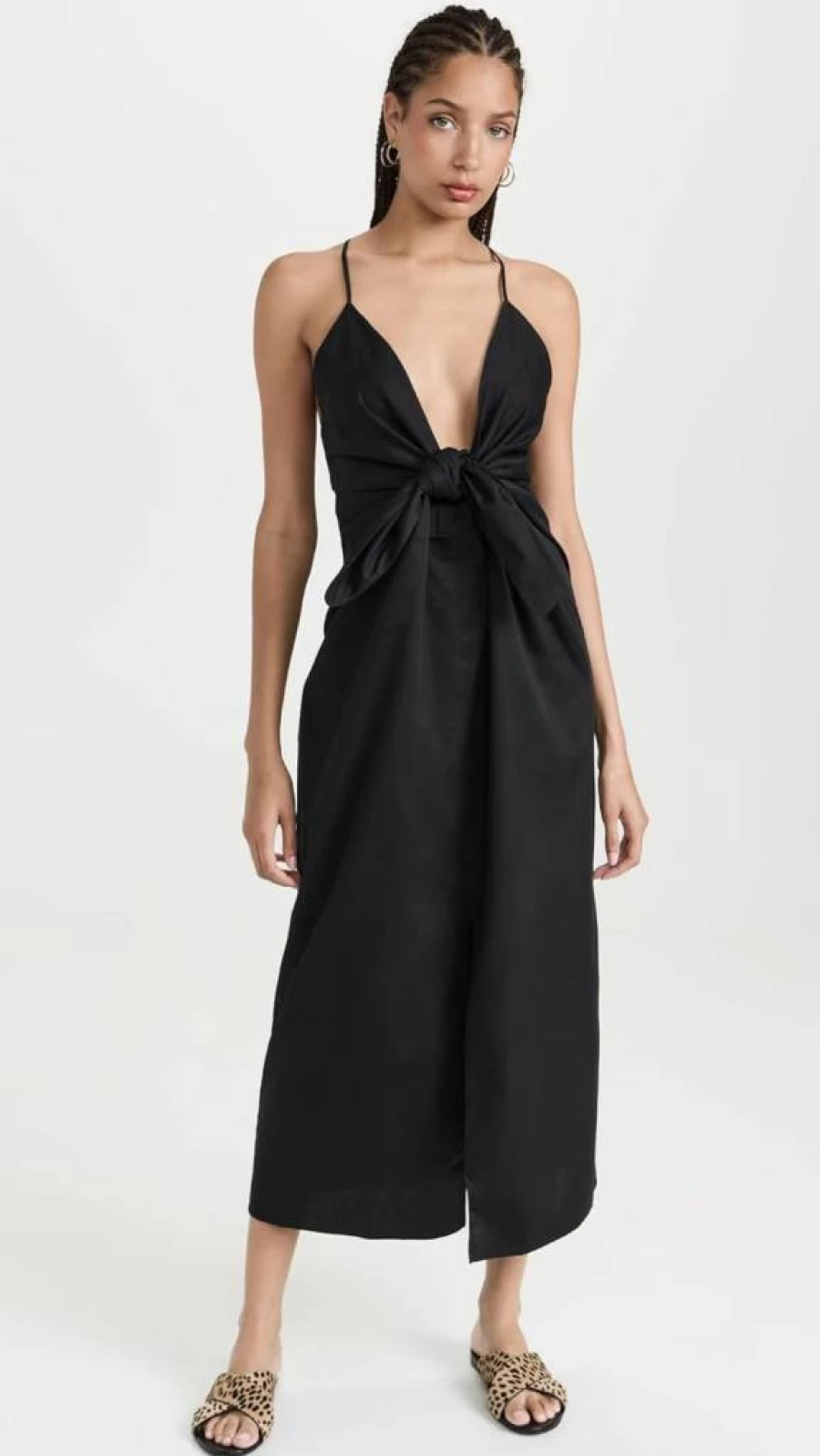 Mara Hoffman Women's Lolita Deep V-Neck Flowy Maxi Dress - Elegant Long Summer Beach Gown