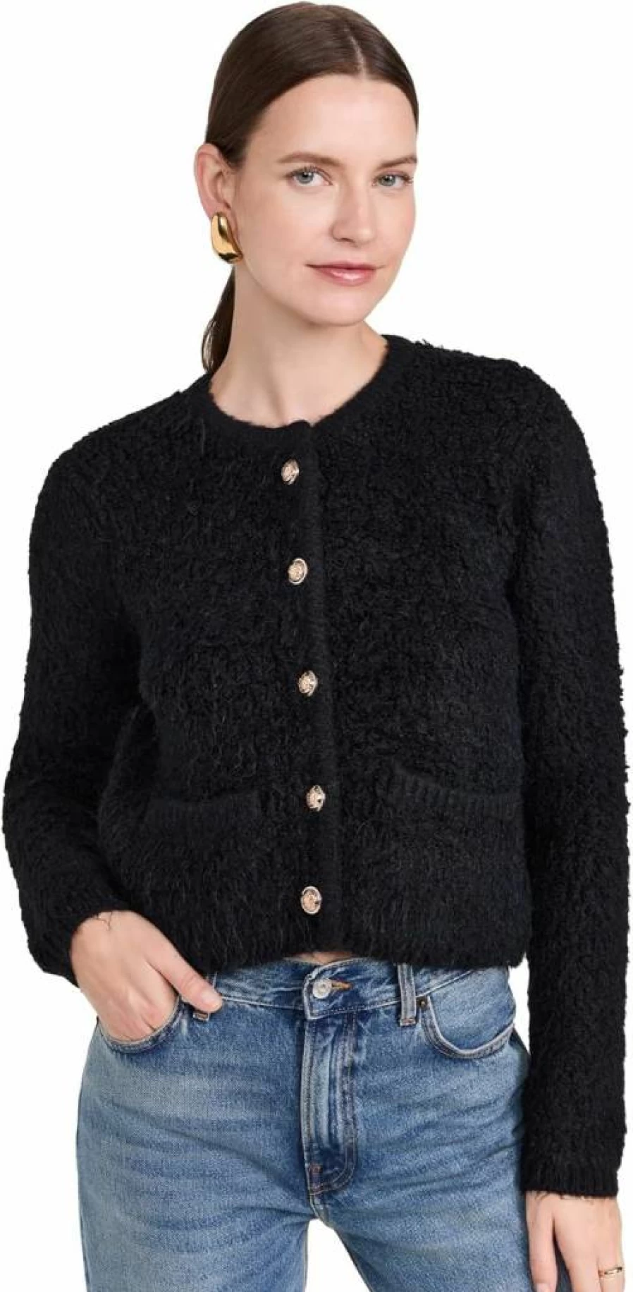 ASTR the Label Women's Myrtle Knit Sweater - Soft Casual Pullover Top