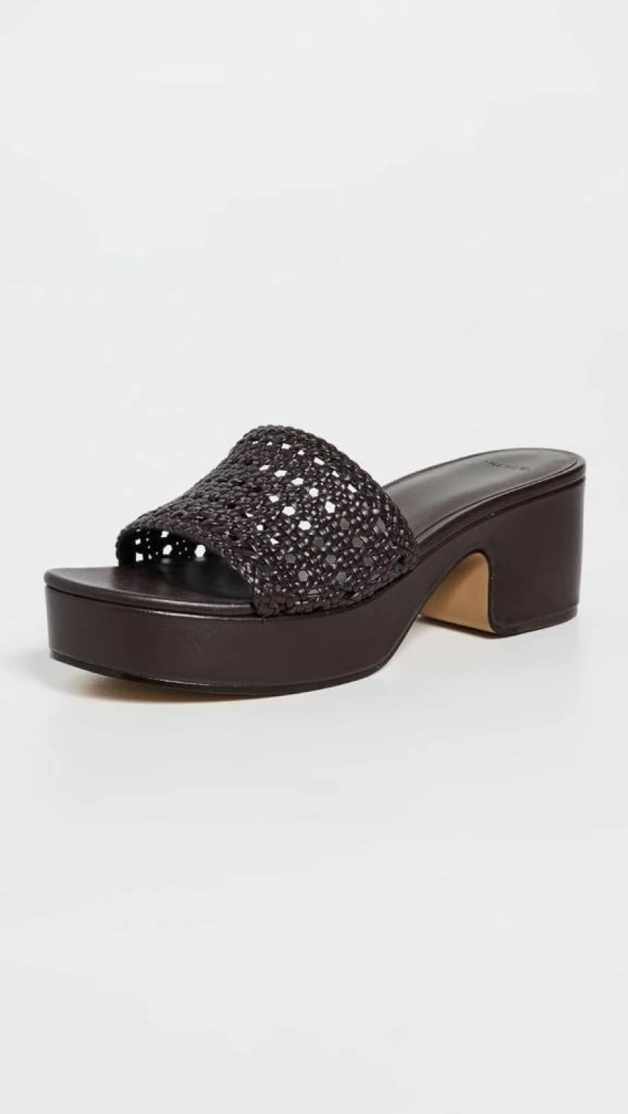 Vince Margo Women's Woven Leather Sandals – Stylish Comfortable Slide Sandals for Women