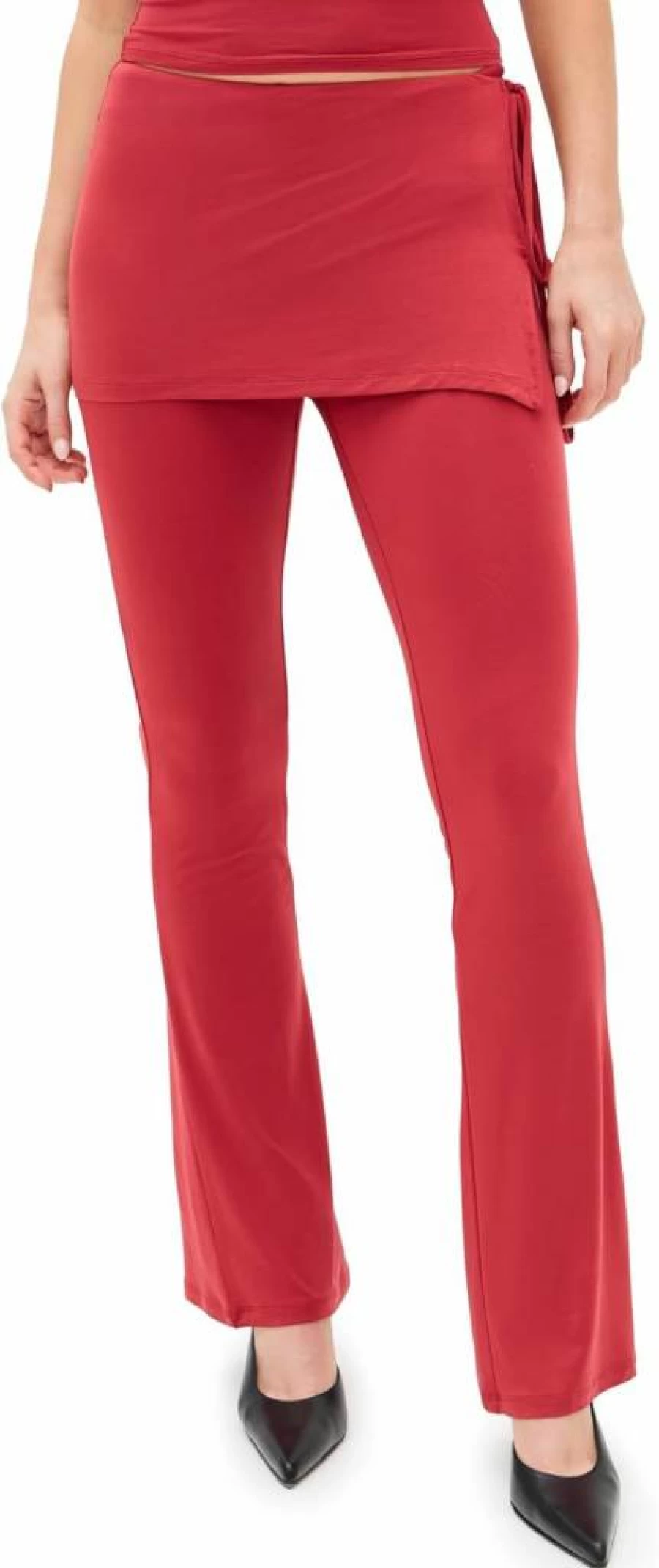 Miaou Women's Kali High-Waisted Flare Pants - Vintage Denim Wide Leg Trousers for Women