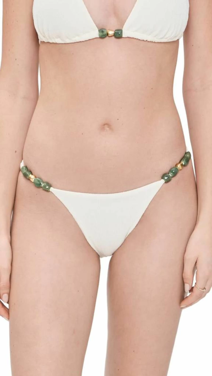 ViX Paula Hermanny Women's Firenze Kiana Bikini Bottoms - Floral Detail Swimwear