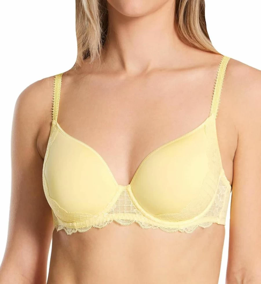 Simone Perele Women's Reve 3D Plunge Bra - Lace Underwire Push Up Lingerie