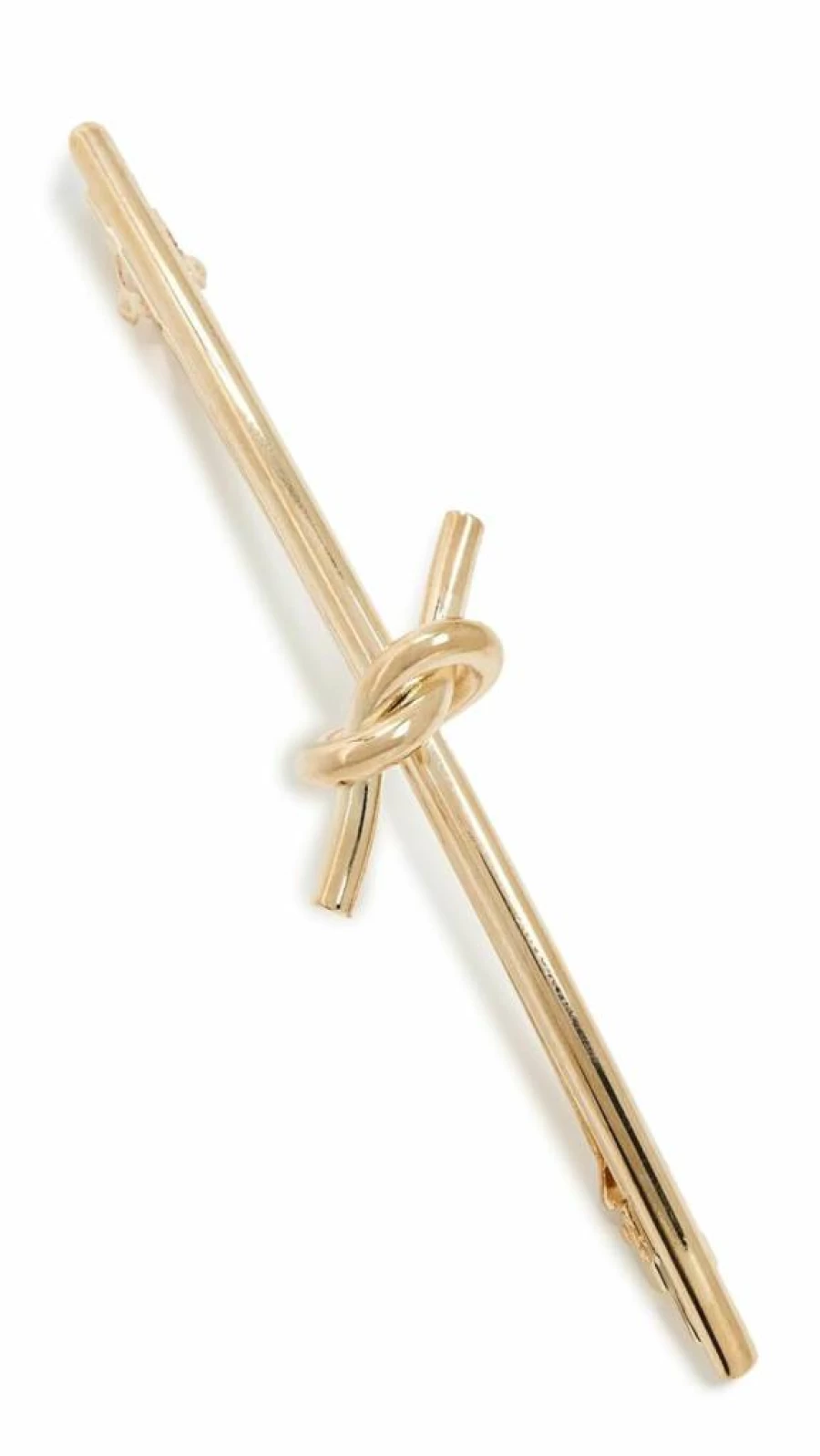 SHASHI Gold Knot Barrette for Women - Elegant Hair Clip, 1 Count