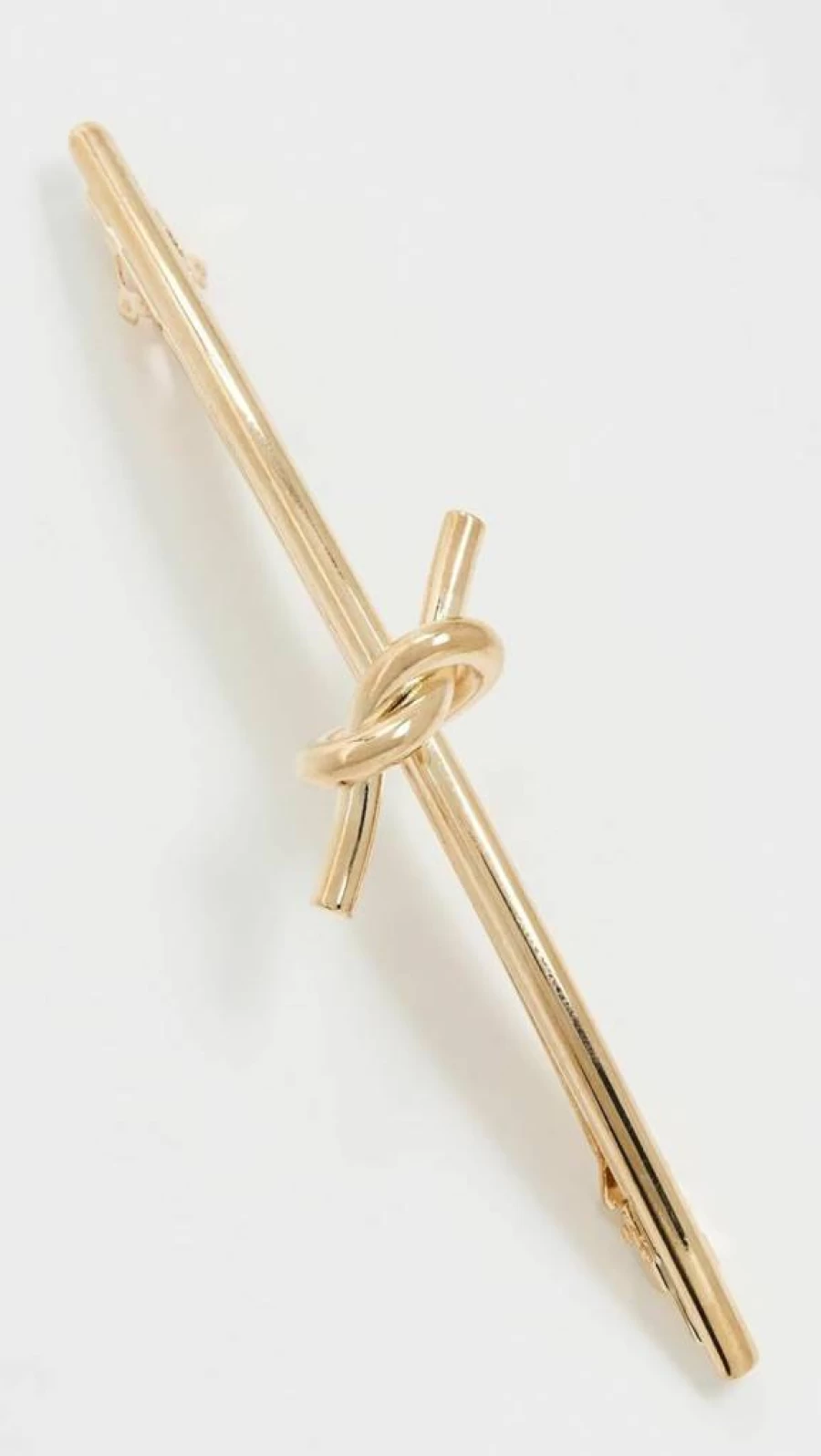 SHASHI Gold Knot Barrette for Women - Elegant Hair Clip, 1 Count