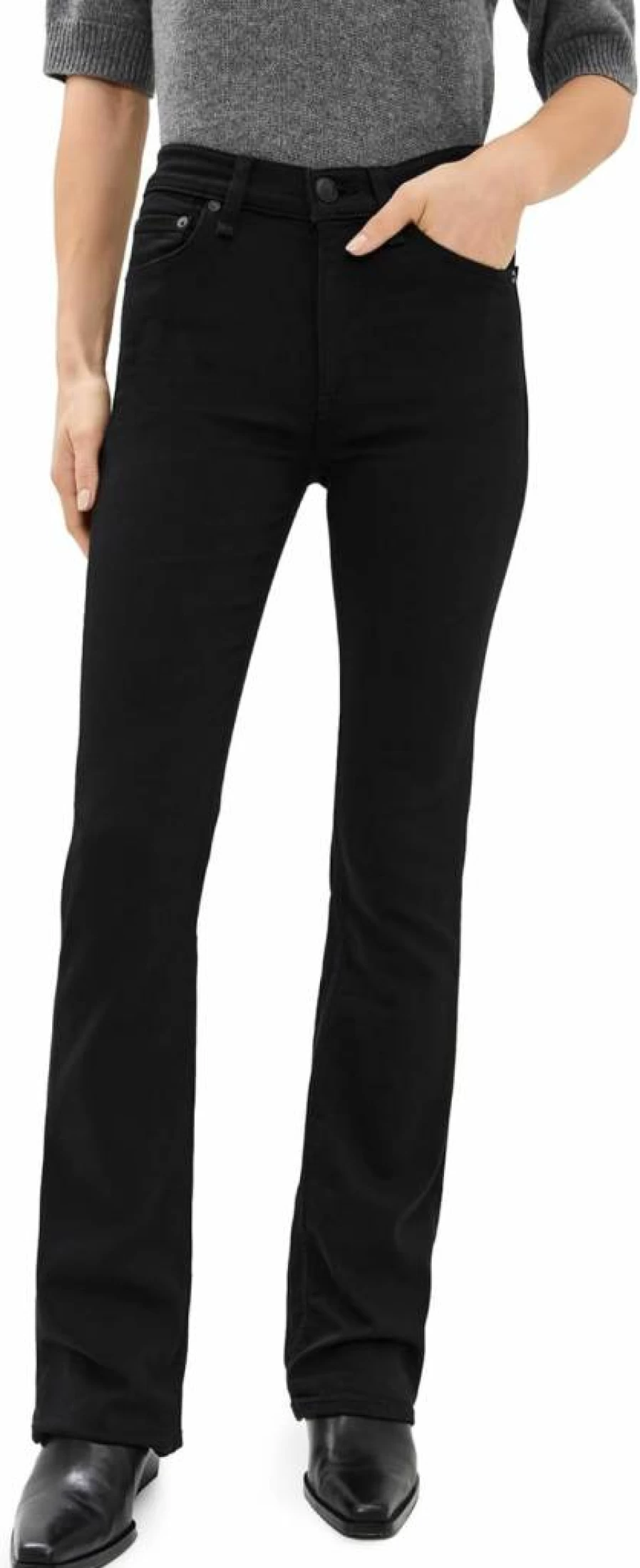 Rag & Bone Women's Peyton High Rise Flexi Stretch Jeans - Slim Fit Full Length Denim Pants