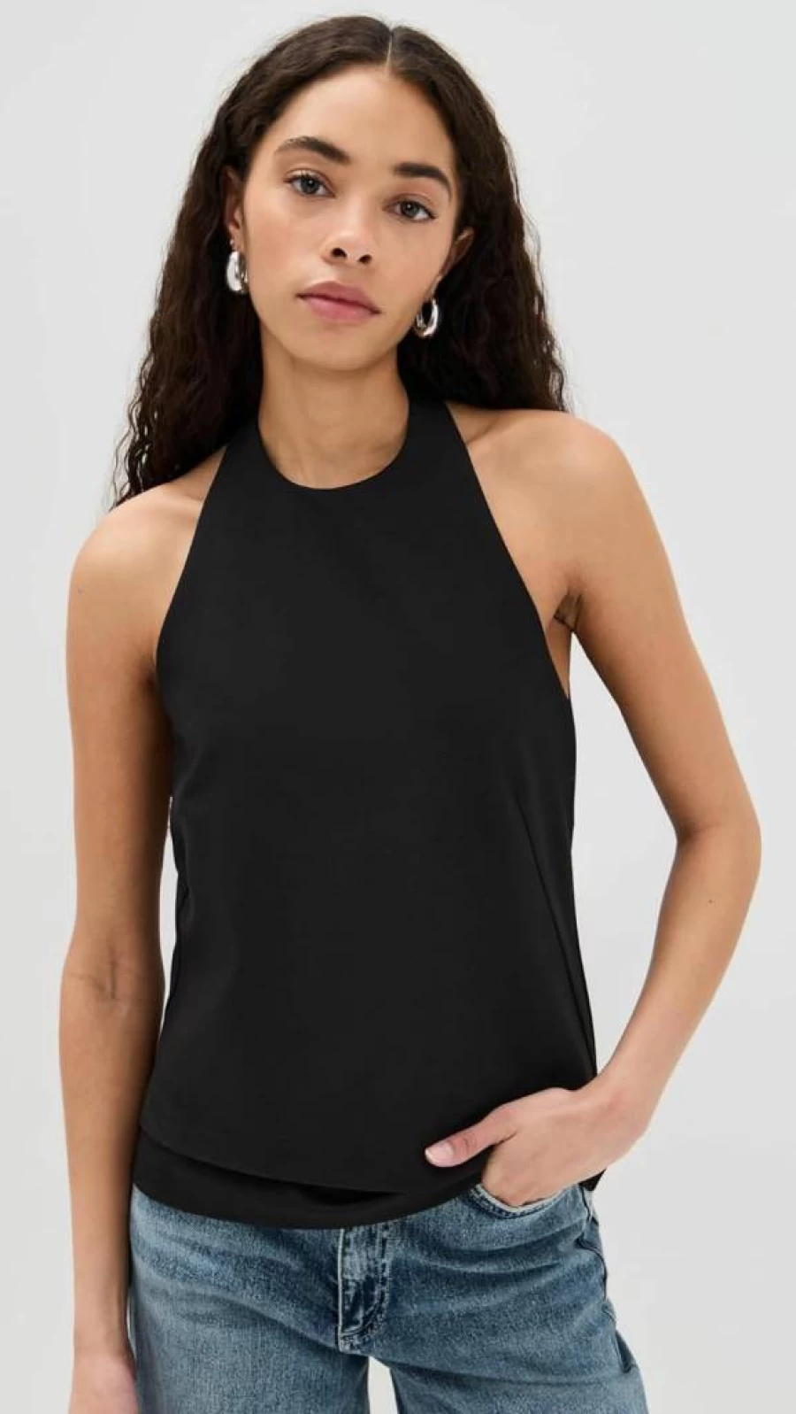 Rag & Bone Women's Irina Halter Top with Snap Detail - Stylish Casual Summer Blouse