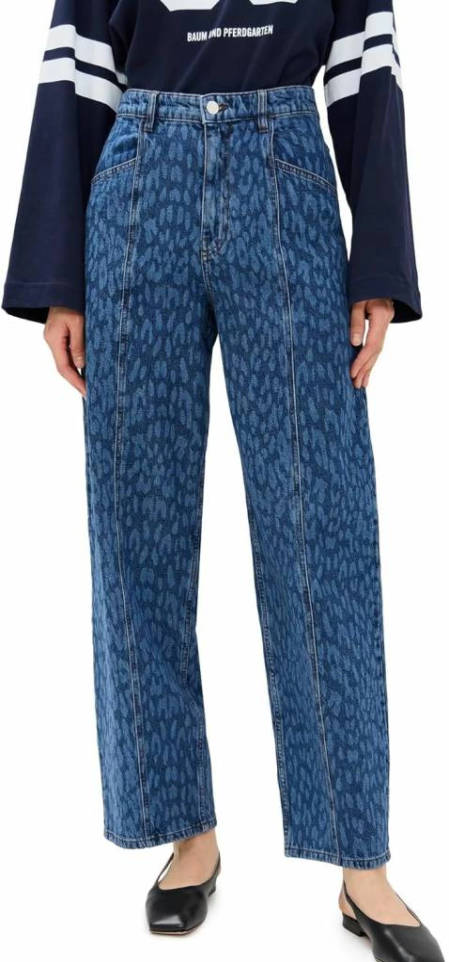 BAUM UND PFERDGARTEN Women's Nara High-Rise Slim Fit Jeans - Premium Denim Pants for Women