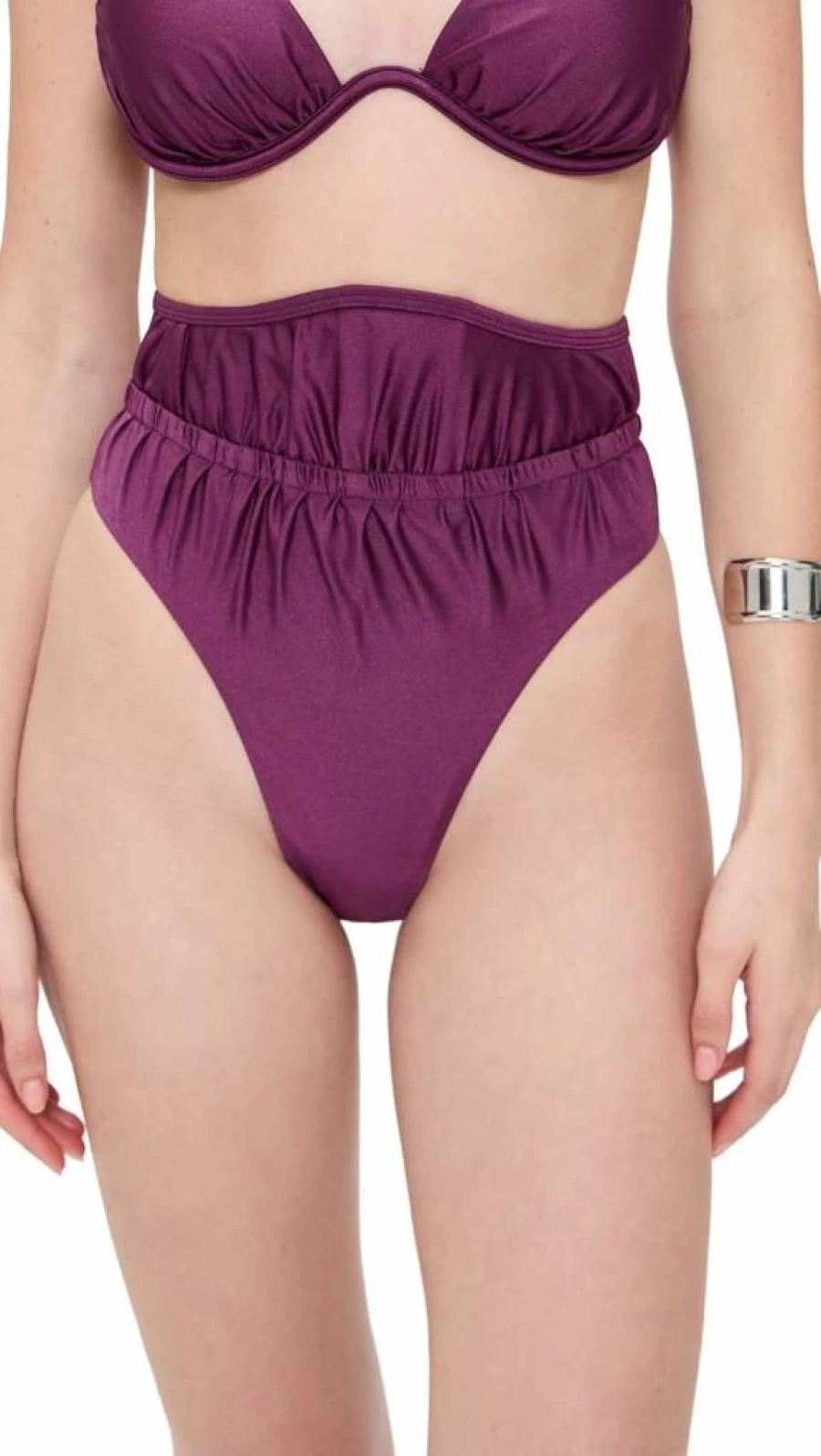 Andrea Iyamah Women's Gadu Bikini Bottoms - High-Waisted Swimwear for Women - Trendy Beachwear by Andrea Iyamah