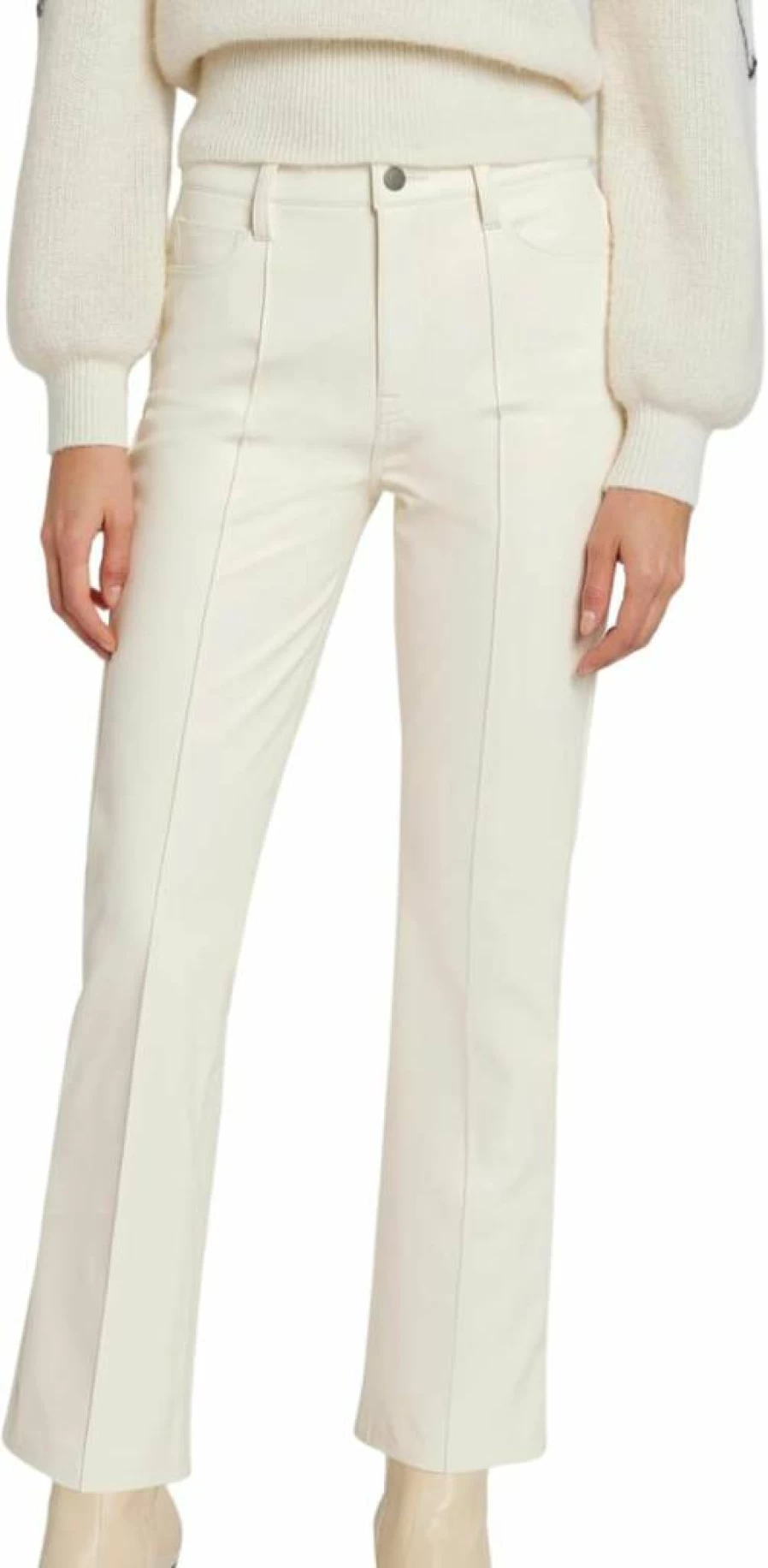 7 For All Mankind Women's High-Waisted Slim Kick Flare Jeans - Stretch Denim Bootcut Pants for Women
