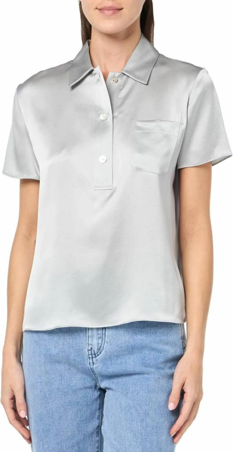 Vince Women's Classic Polo Shirt - Premium Cotton Casual Top for Women