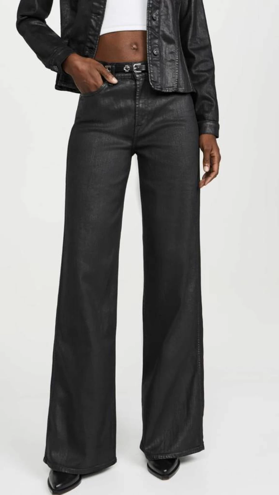 7 For All Mankind Women's Lotta High-Rise Skinny Jeans - Premium Denim Pants for Women