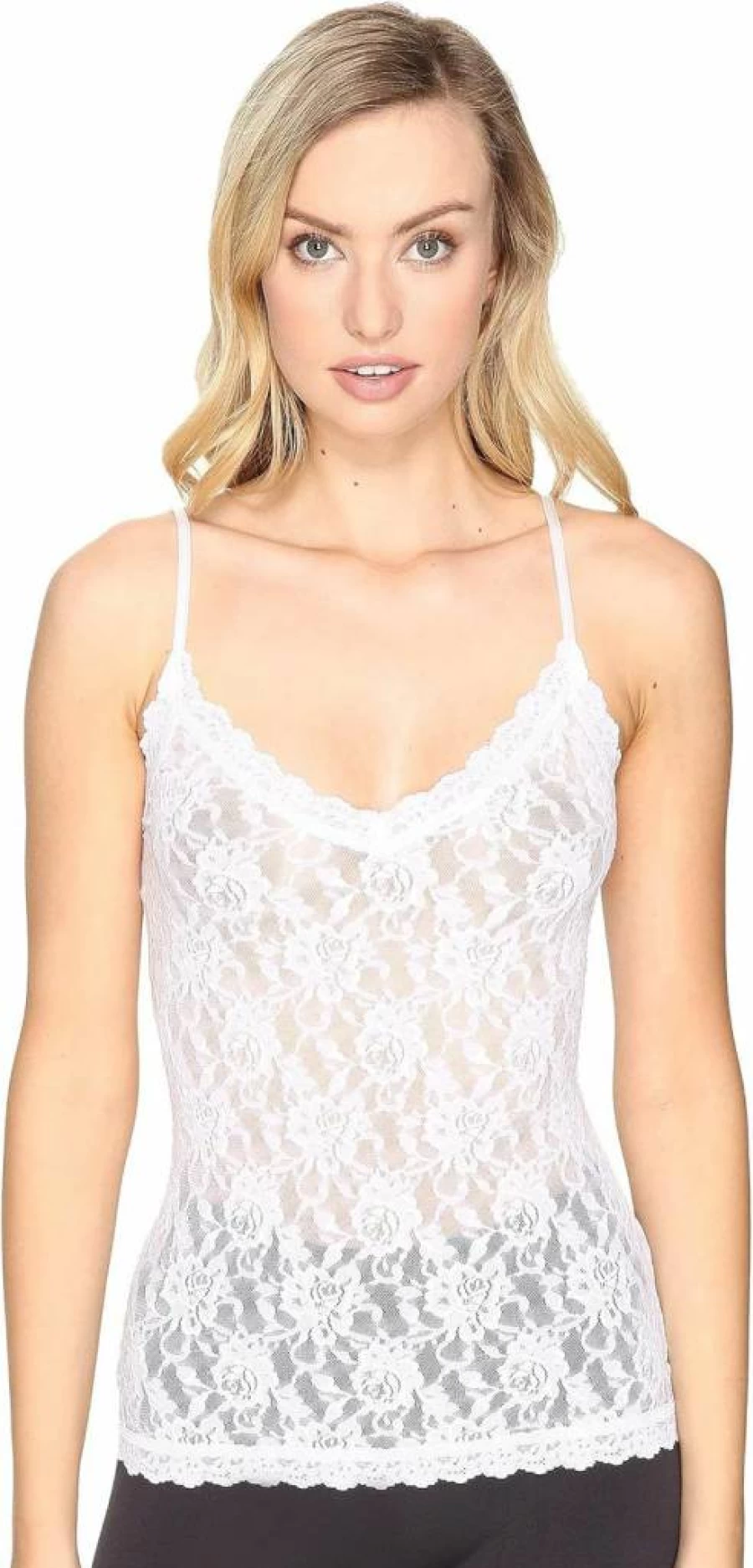 Hanky Panky Women's Signature Lace V-Neck Cami - Soft Comfortable Stretch Feminine Style