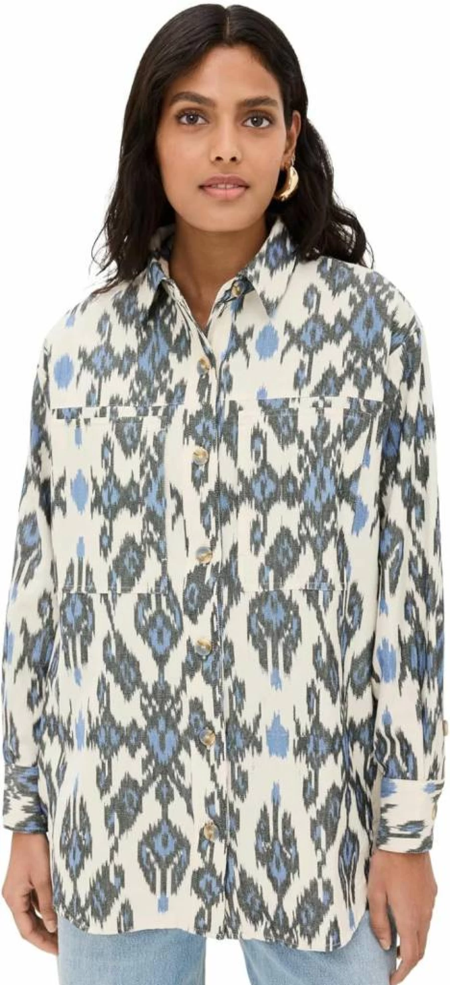 Ulla Johnson Women's Cassia Button-Down Shirt: Elegant Feminine Blouse for Stylish Outfits