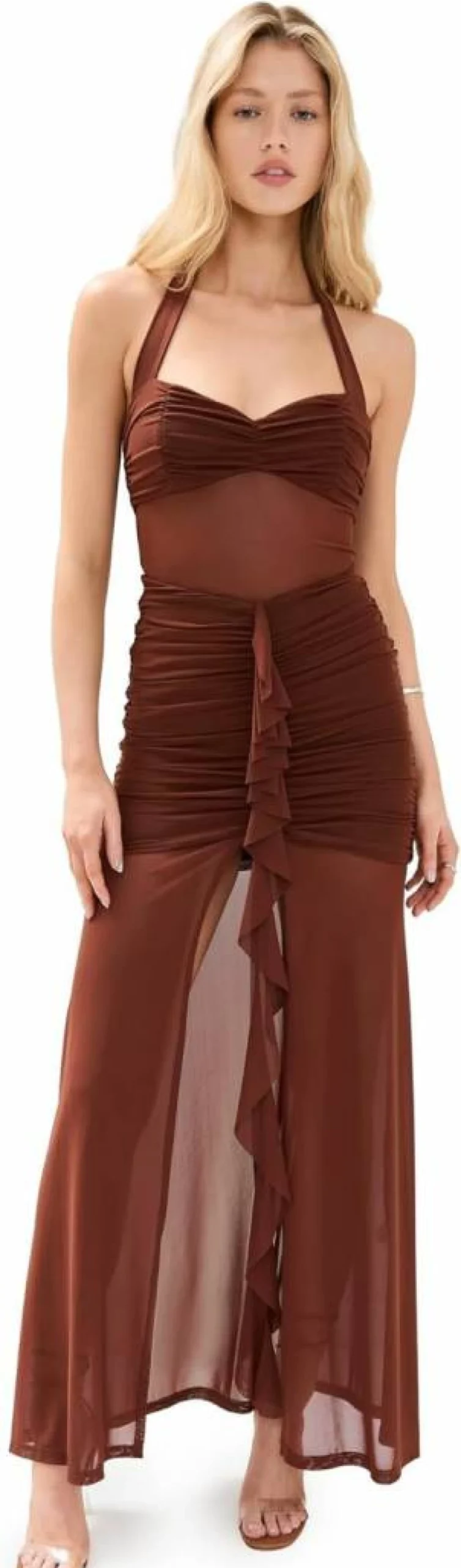 Runaway the Label Women's Tallula Maxi Dress - Elegant Long Flowy Boho Chic Summer Dress