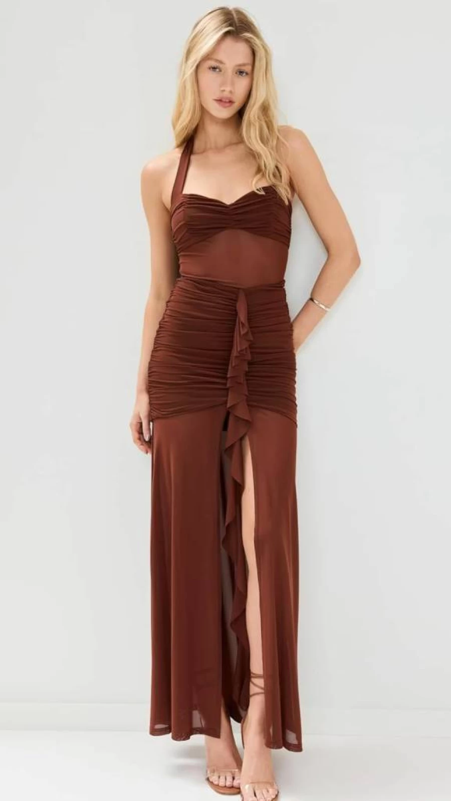 Runaway the Label Women's Tallula Maxi Dress - Elegant Long Flowy Boho Chic Summer Dress