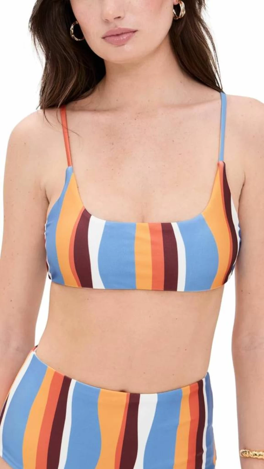 MINKPINK Women's Ripple Bikini Top - Trendy Swimwear for Summer Beach Fashion