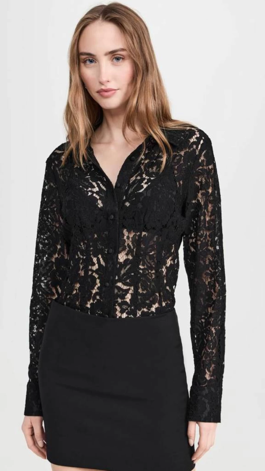 Generation Love Women's Delania Lace Blouse - Elegant Feminine Top for Casual & Dressy Outfits