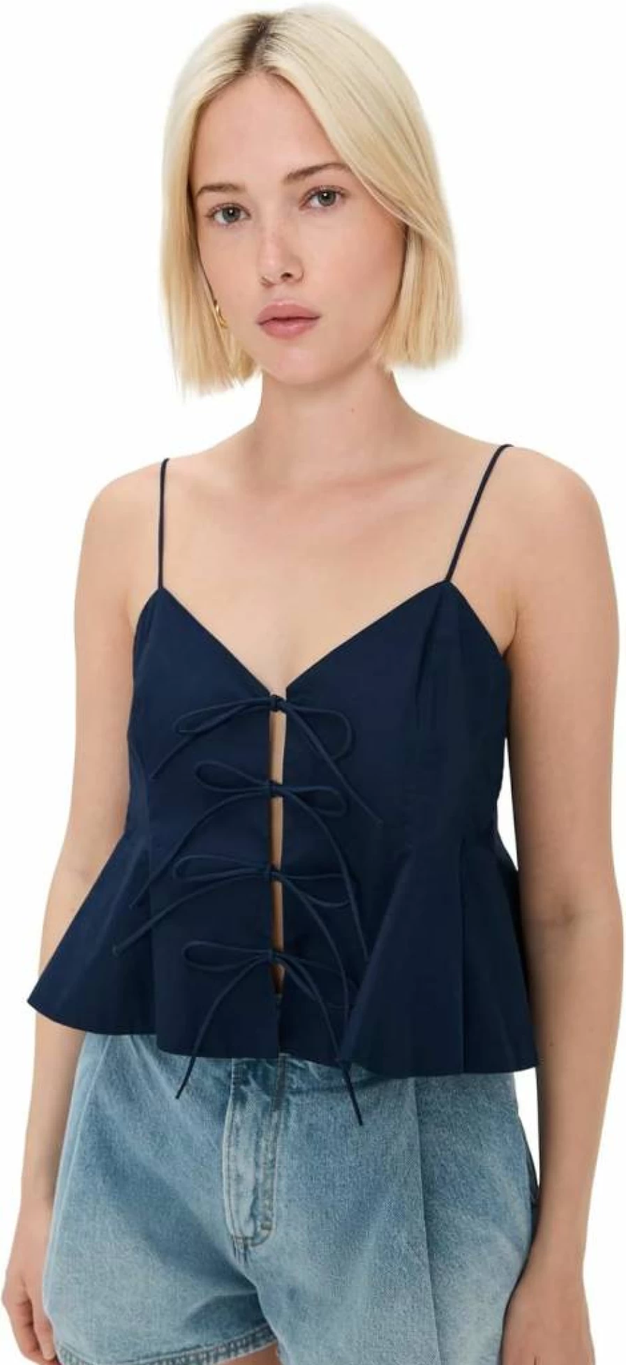 Sea Women's Emmet Poplin Sleeveless Tank Top - Breathable Summer Casual Shirt