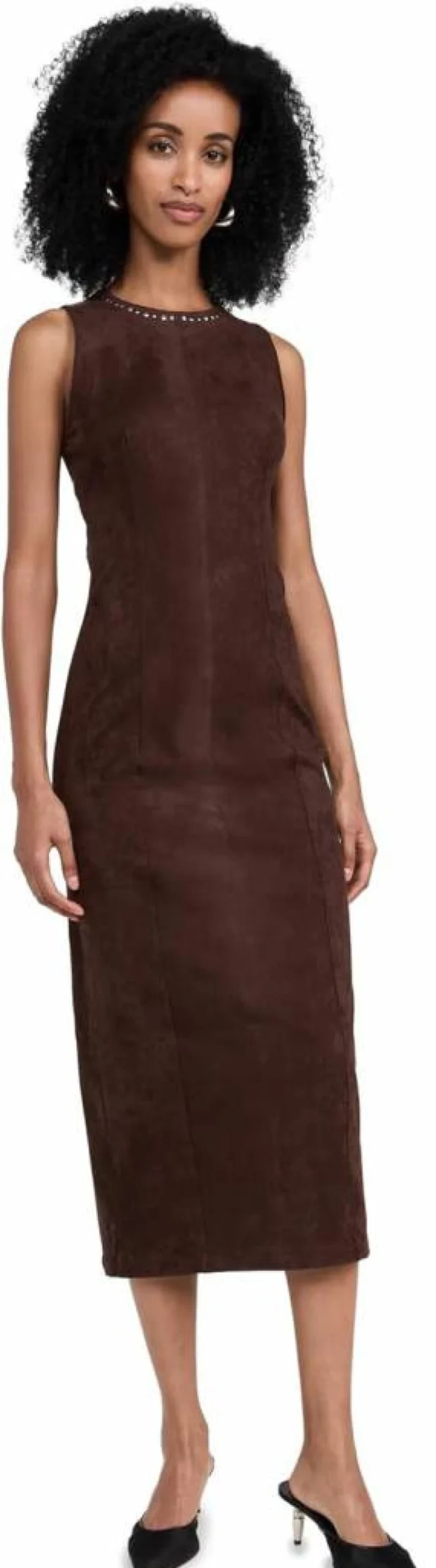 The Wolf Gang Women's Mecca Studded Midi Dress - Stylish Stud Detail Party Dress