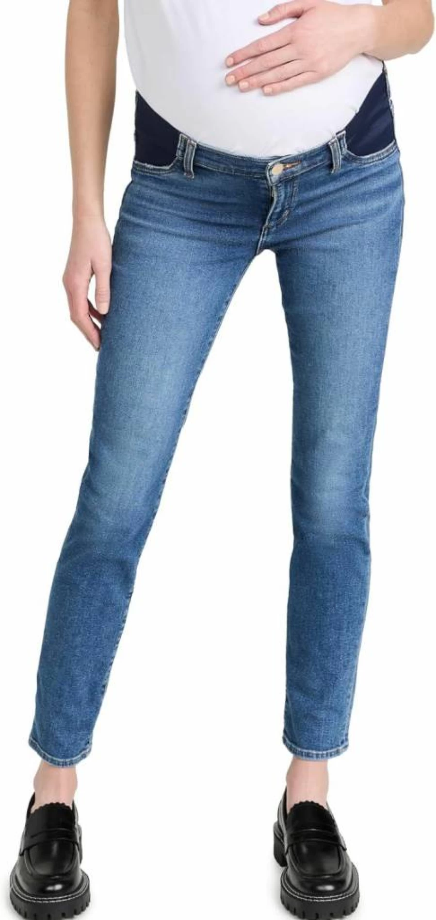 Joe's Jeans Women's Lara Cigarette Maternity Jeans - Stretch Denim Pants for Pregnancy