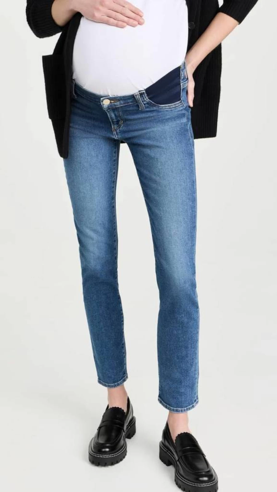 Joe's Jeans Women's Lara Cigarette Maternity Jeans - Stretch Denim Pants for Pregnancy