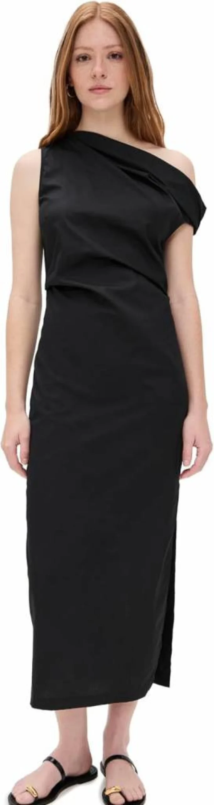 Enza Costa Women's Sculptured Poplin Dress - Elegant & Comfortable Summer Wear