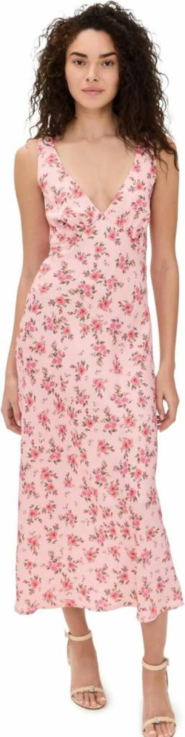 RESA Women's Charlie Midi Dress - Elegant Flowy Mid-Length Dress for Women