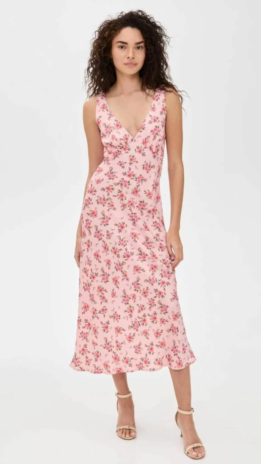 RESA Women's Charlie Midi Dress - Elegant Flowy Mid-Length Dress for Women