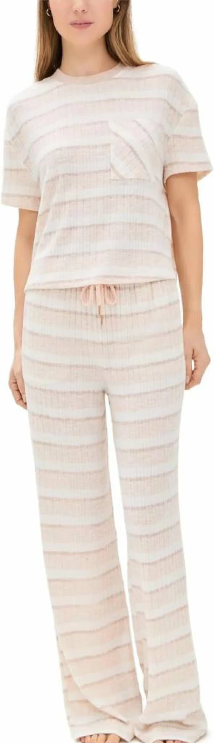Honeydew Intimates Women's Comfortable Cotton Lounge Pant Set - Relaxed Fit Sleepwear & Loungewear Tee Pajama Set