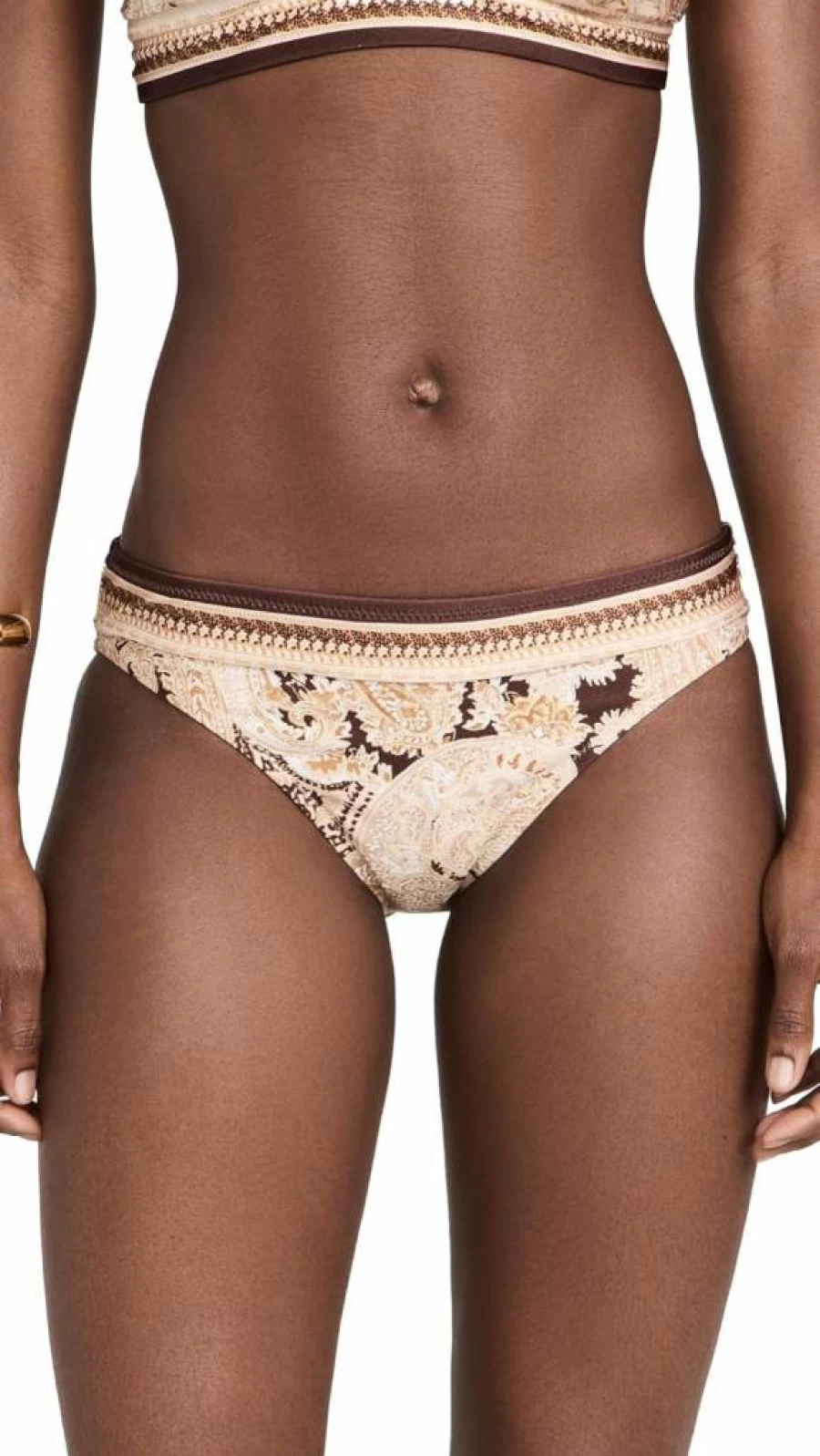 L'AGENCE Women's Nicole High-Waisted Bikini Bottoms | Swimwear | Beach Vacation Essentials