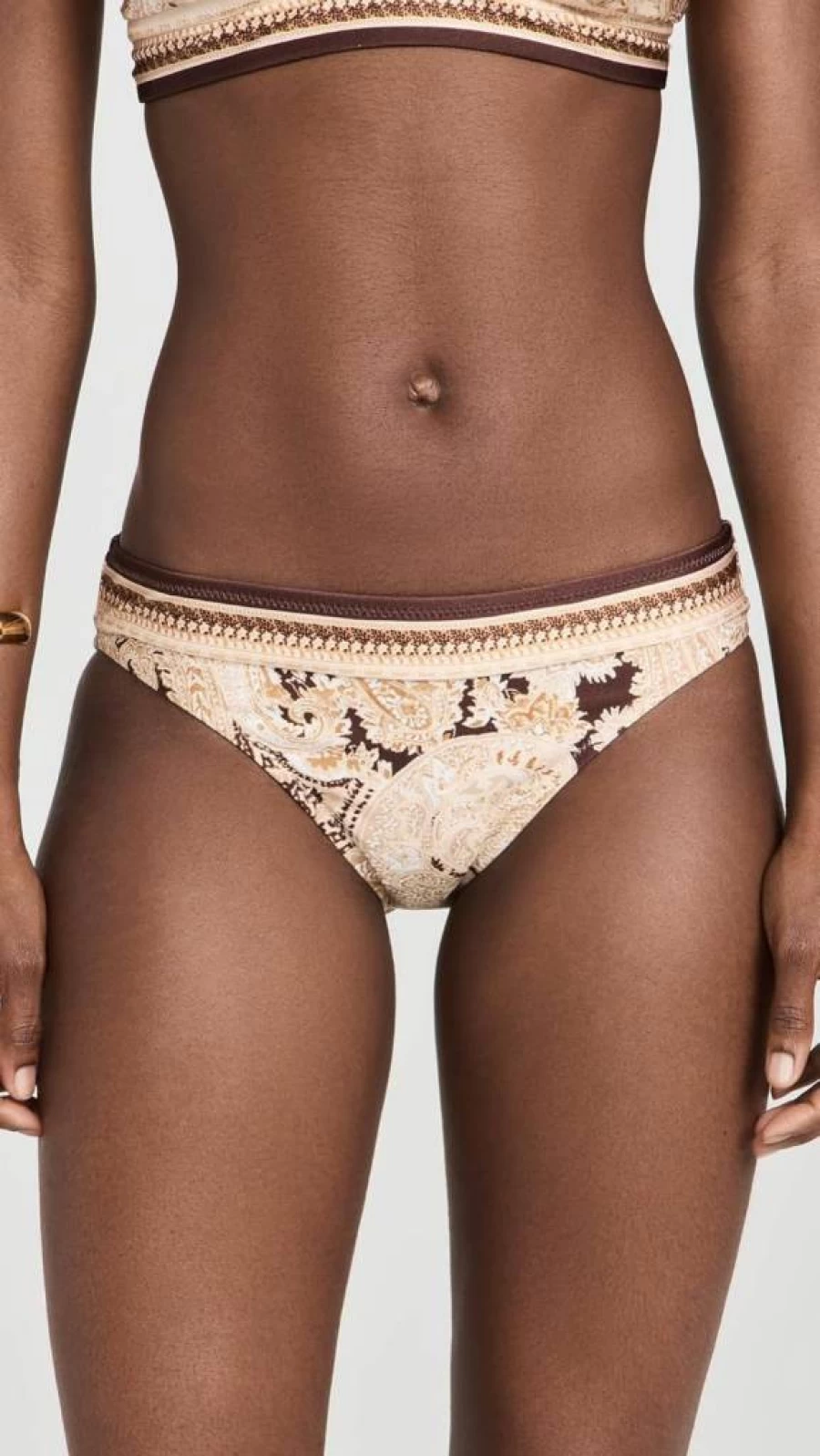 L'AGENCE Women's Nicole High-Waisted Bikini Bottoms | Swimwear | Beach Vacation Essentials