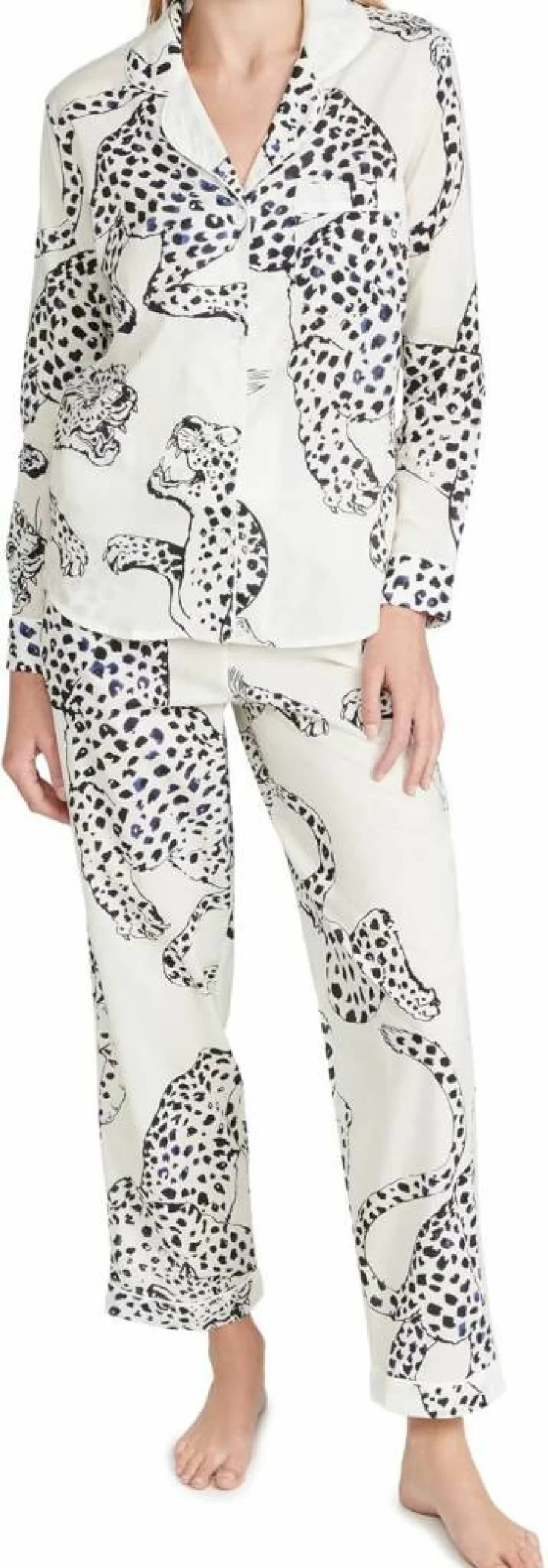 Desmond & Dempsey Women's Jag Long Sleeve Pajama Set - Luxurious Floral Print PJs