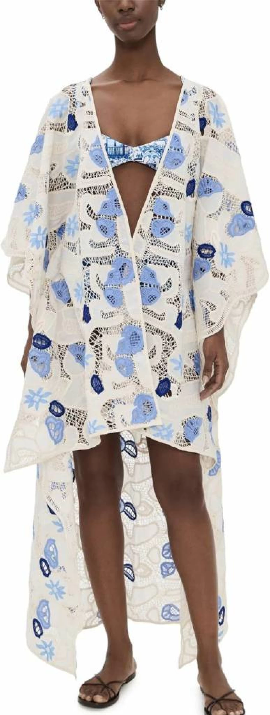 AGUA BENDITA Women's Dara Tales Cover Up - Stylish Beachwear & Resortwear Swimsuit Cover-Up