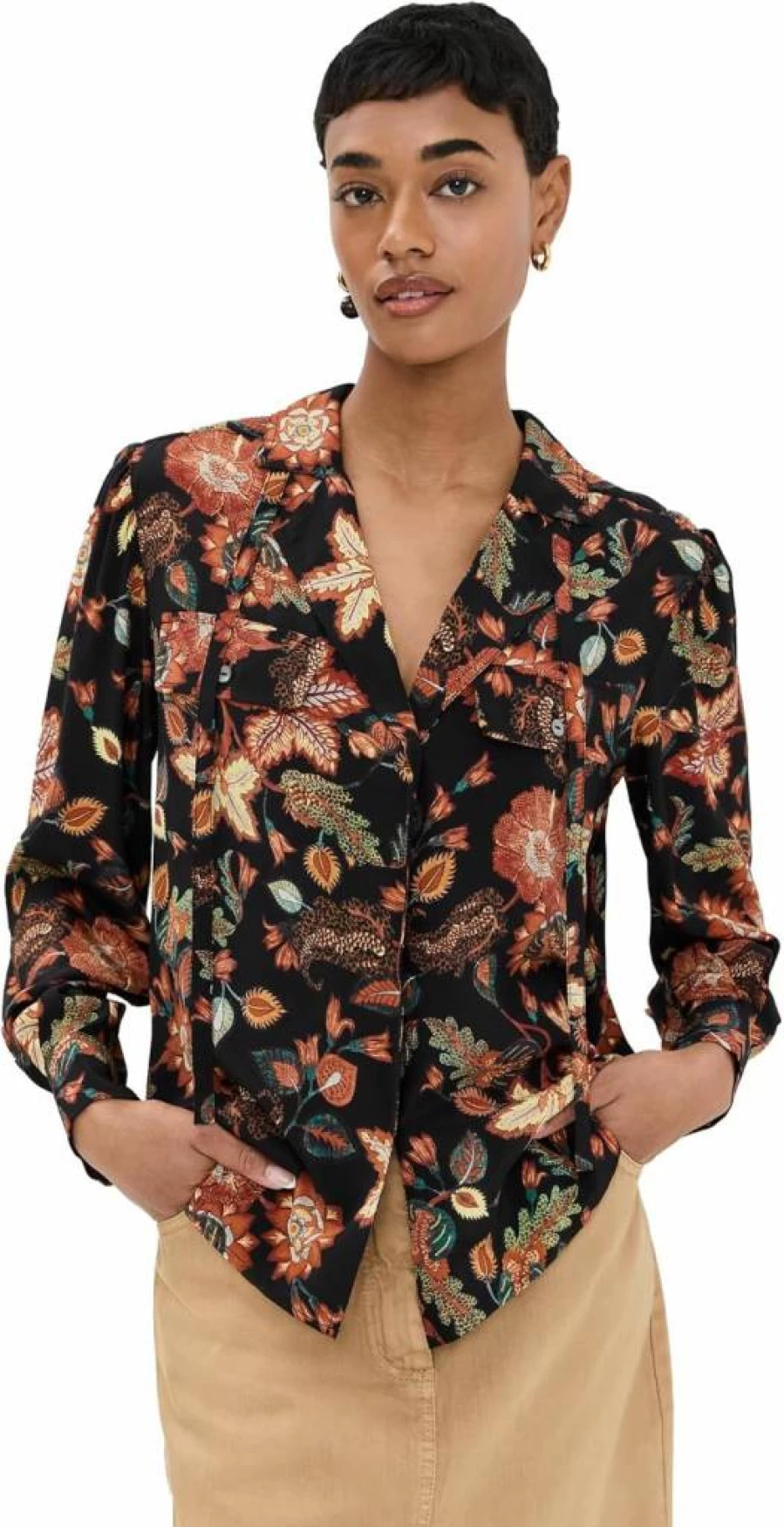 Ulla Johnson Women's Florian Blouse - Floral Printed Boho Chic Top