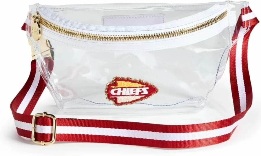 Stoney Clover Lane Kansas City Chiefs Clear Waist Bag for Women - Stylish NFL Fanny Pack