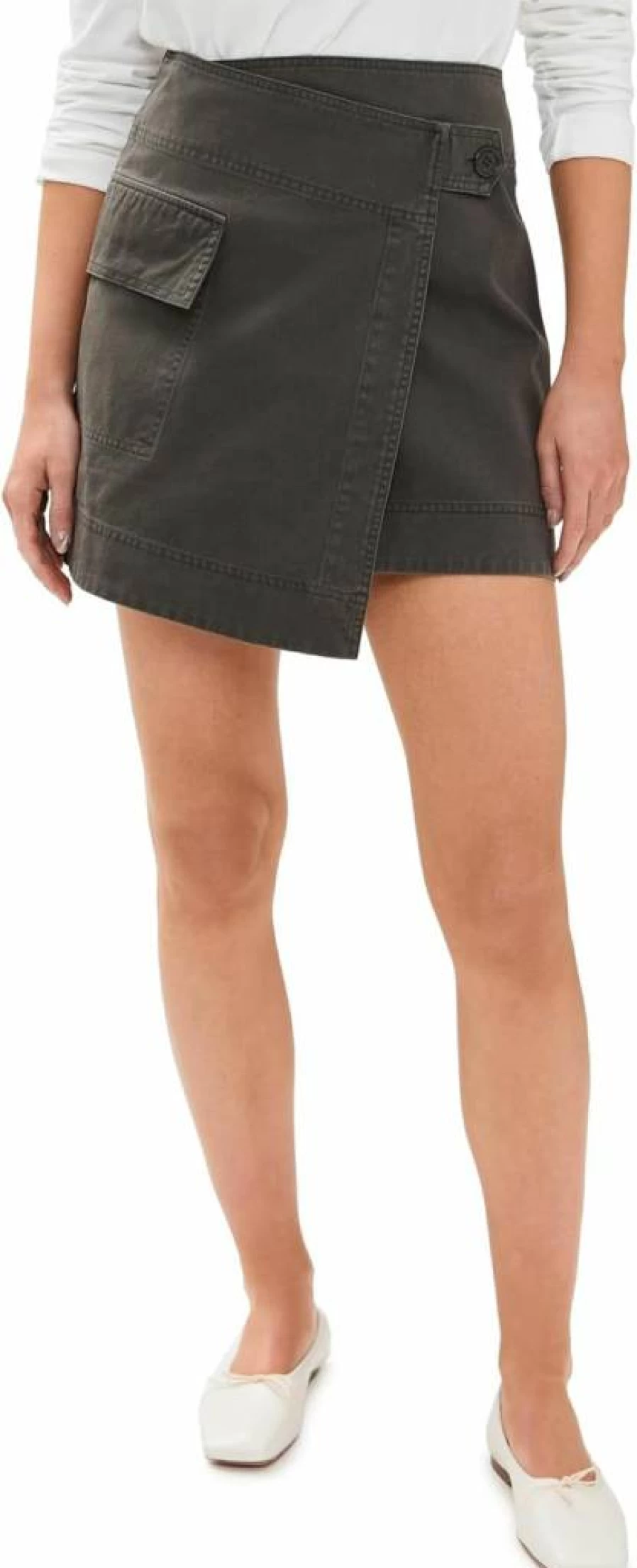 Apiece Apart Women's Lassi Mini Cargo Skirt - Stylish Utility Denim Skirt for Women
