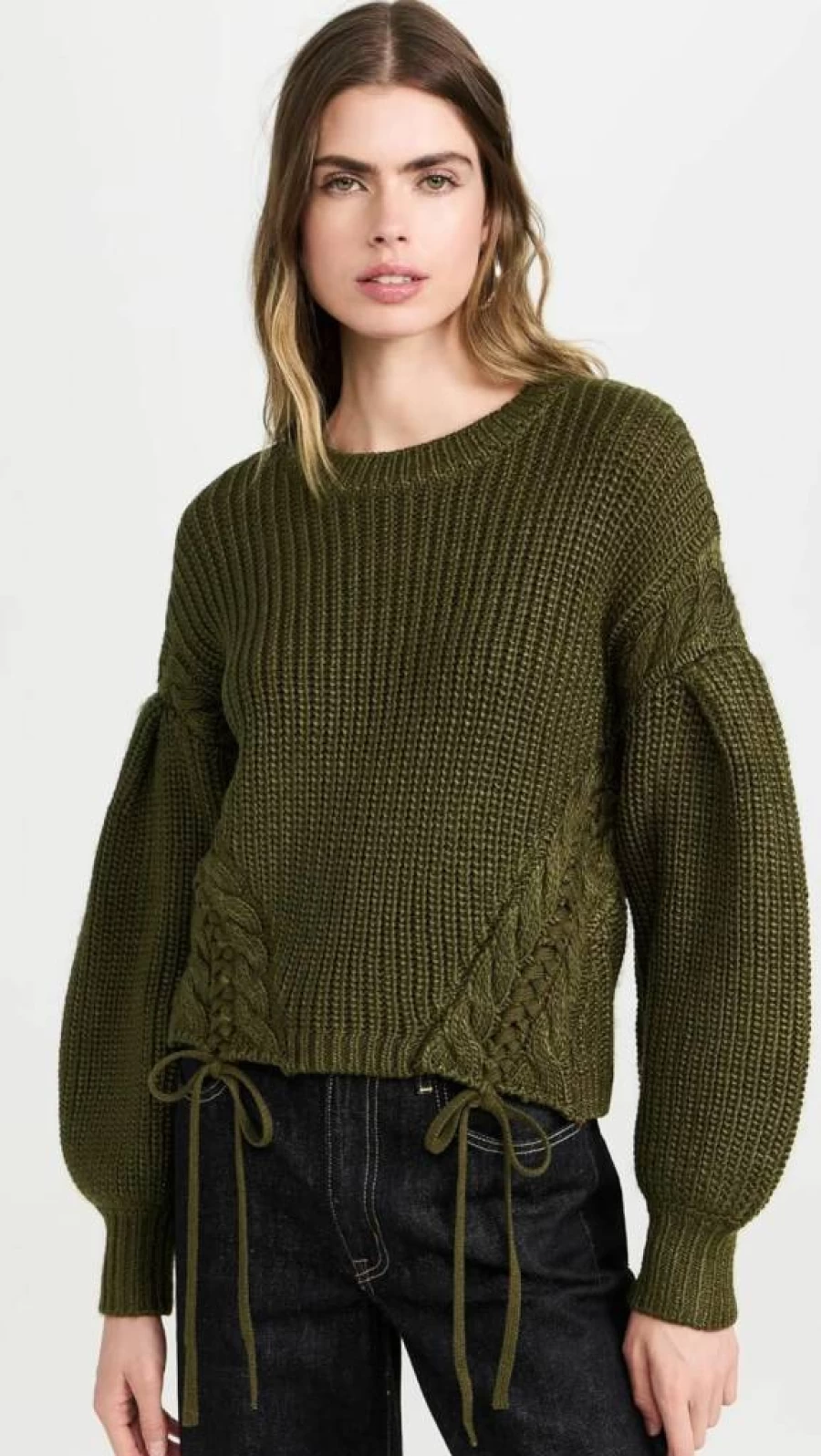 Cinq a Sept Women's Tara Shaker Pullover Sweater Casual Knit Top