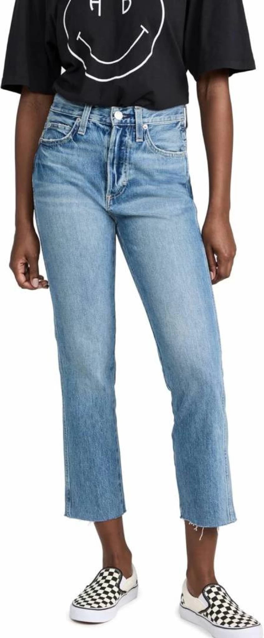AMO Women's High-Waisted Loverboy Jeans - Stretch Denim Skinny Fit Casual Pants
