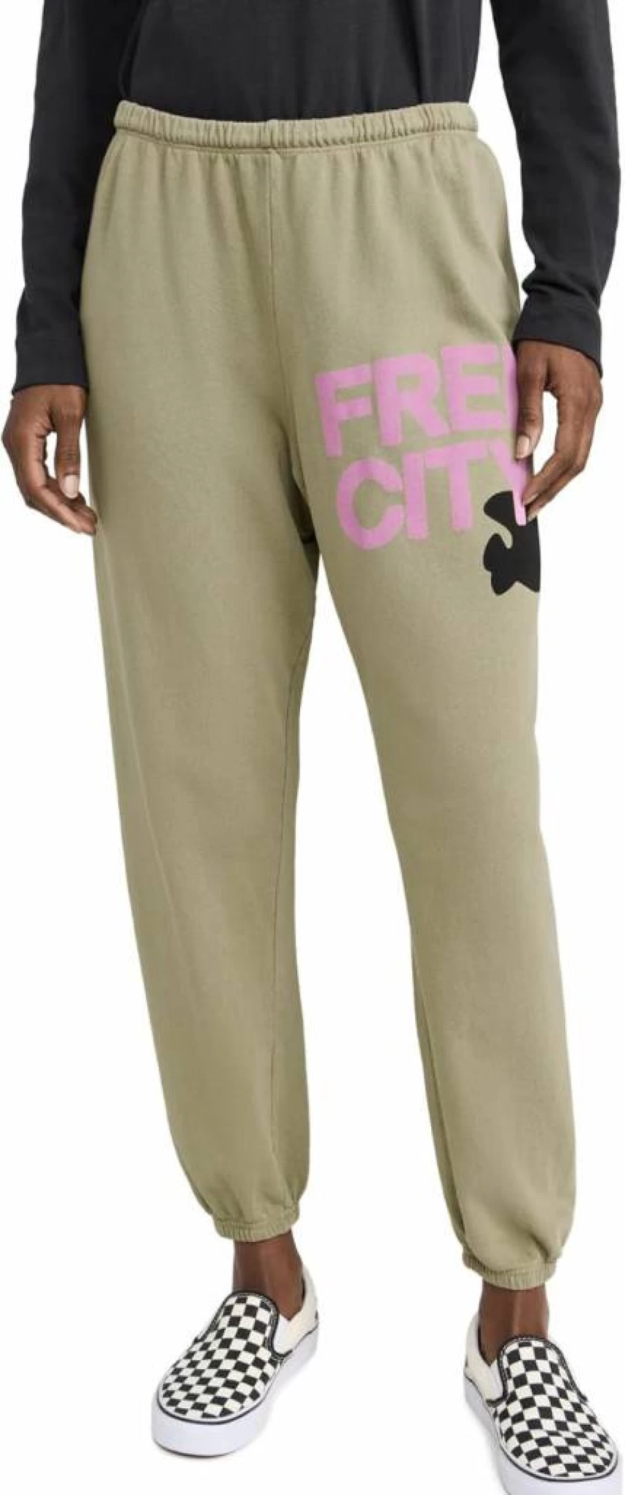 FREECITY Women's High-Waisted Sweatpants - Soft Lounge Pants for Comfort & Style