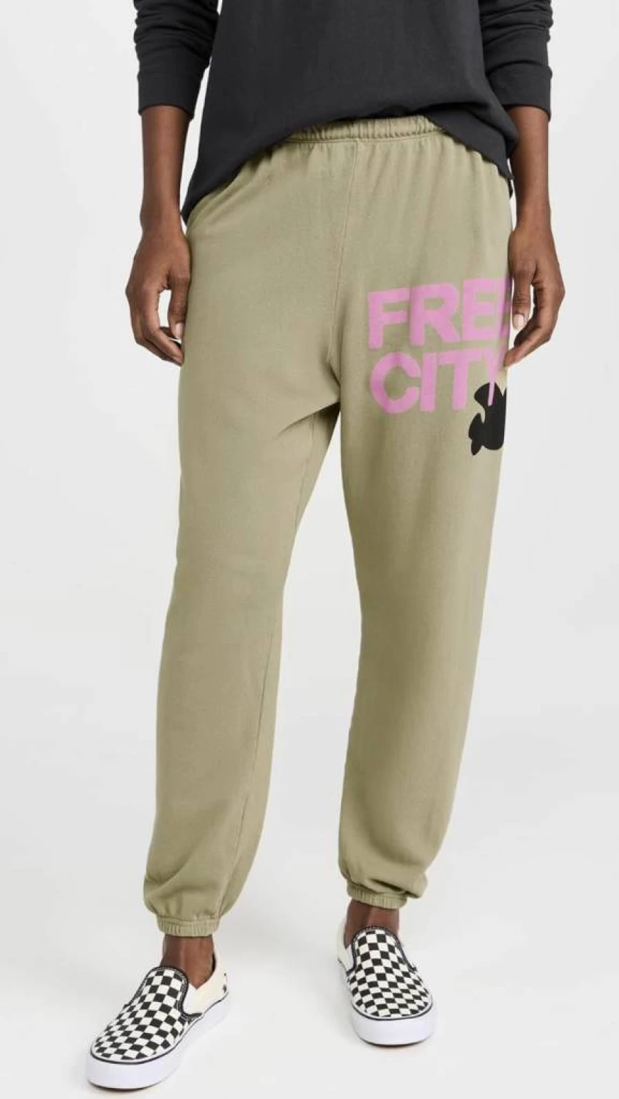 FREECITY Women's High-Waisted Sweatpants - Soft Lounge Pants for Comfort & Style